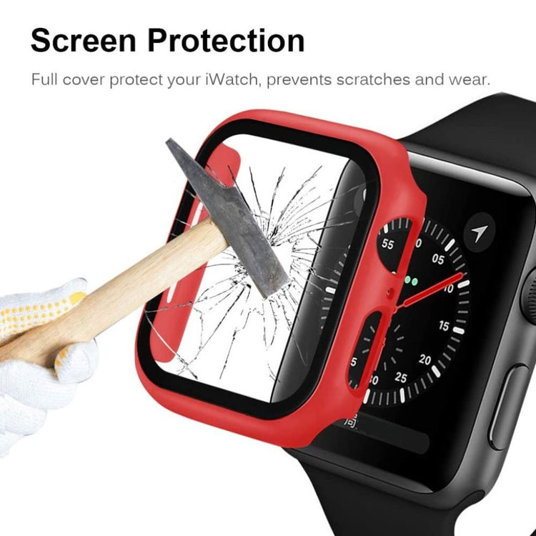 Apple Watch Series 1-3 42mm Holdbar Plastik Bumper  - Rød#serie_5