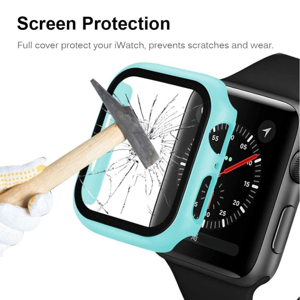 Apple Watch Series 1-3 42mm Holdbar Plastik Bumper  - Blå#serie_7