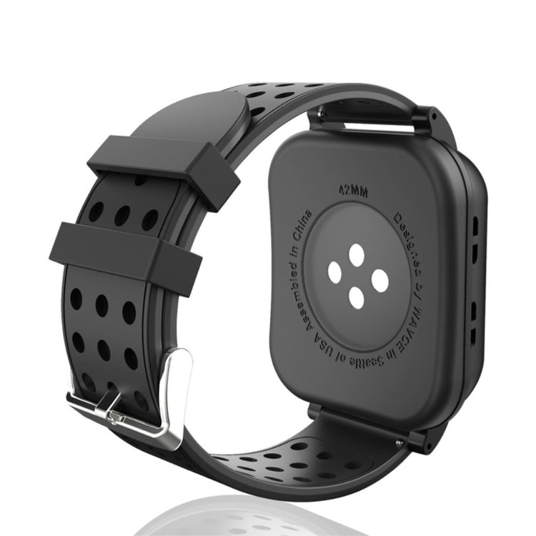 Udsøgt Apple Watch Series 1-3 42mm Silikone Rem - Sort#serie_056