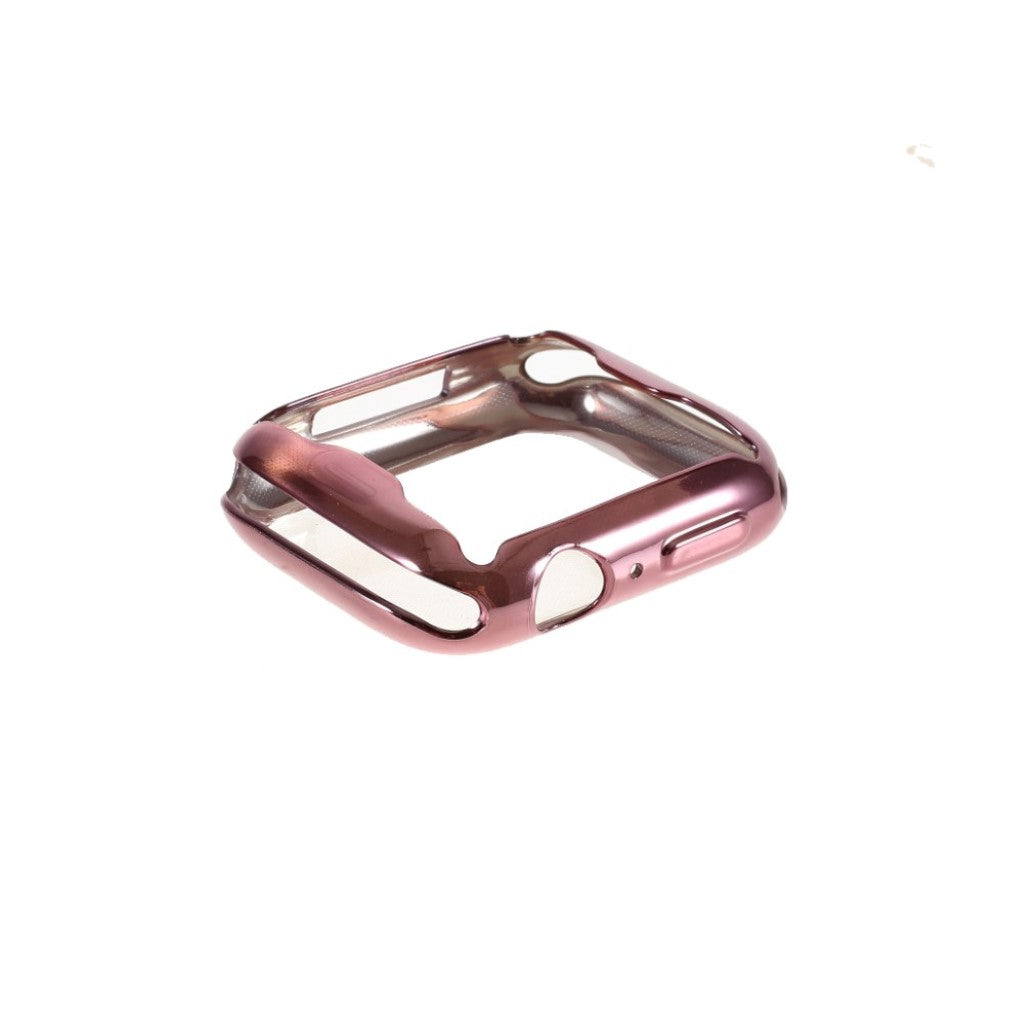 Apple Watch Series 1-3 42mm  Silikone og Glas Bumper  - Pink#serie_2