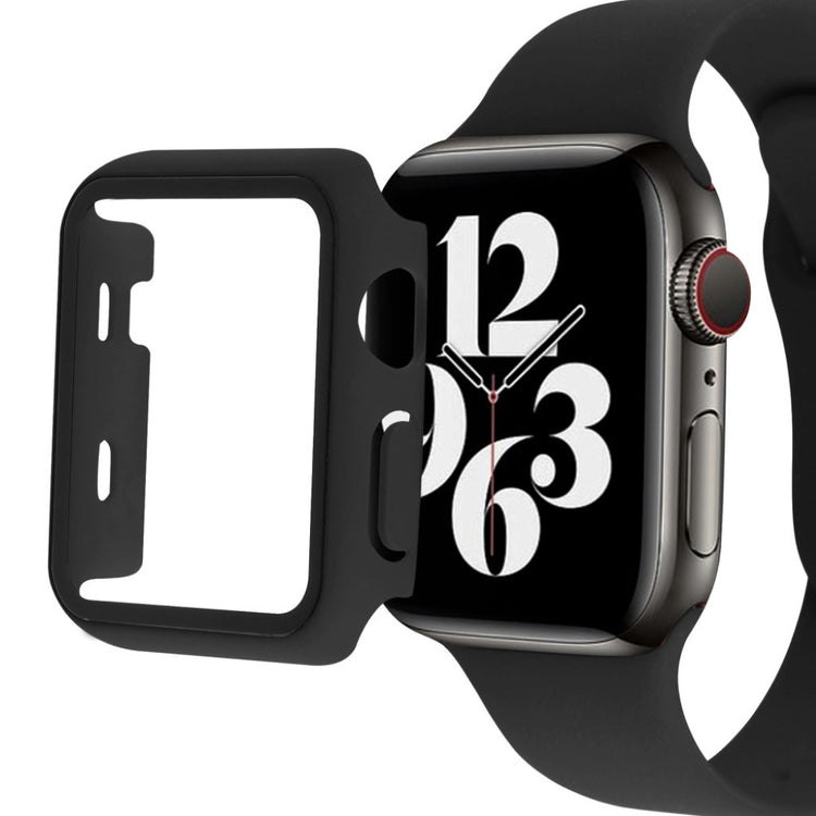 Vildt cool Apple Watch Series 1-3 42mm Silikone og Glas Rem - Sort#serie_1