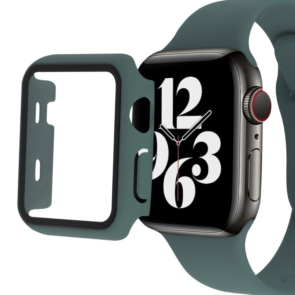 Vildt cool Apple Watch Series 1-3 42mm Silikone og Glas Rem - Grøn#serie_11