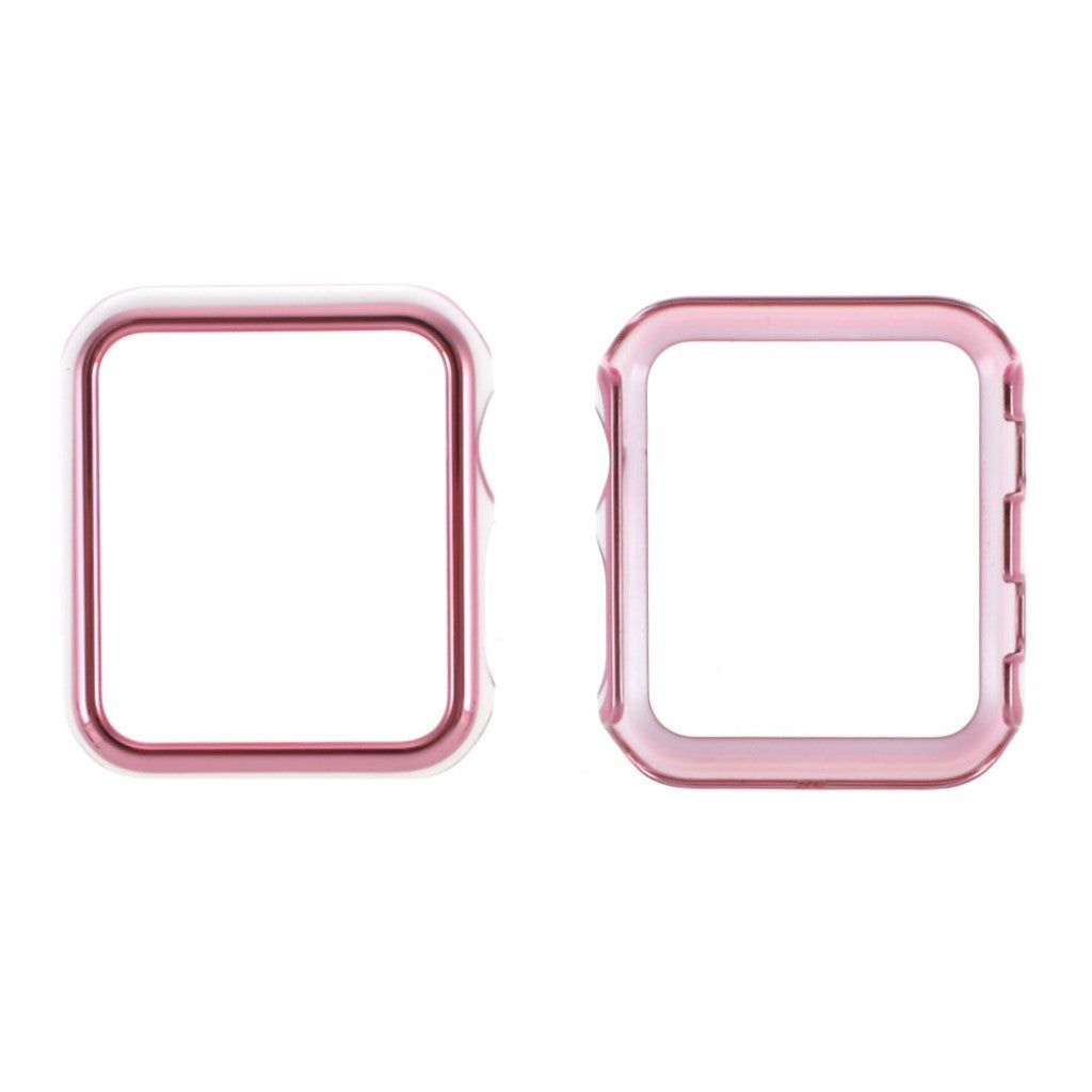Apple Watch Series 1-3 42mm Stilfuld Plastik Bumper  - Pink#serie_7