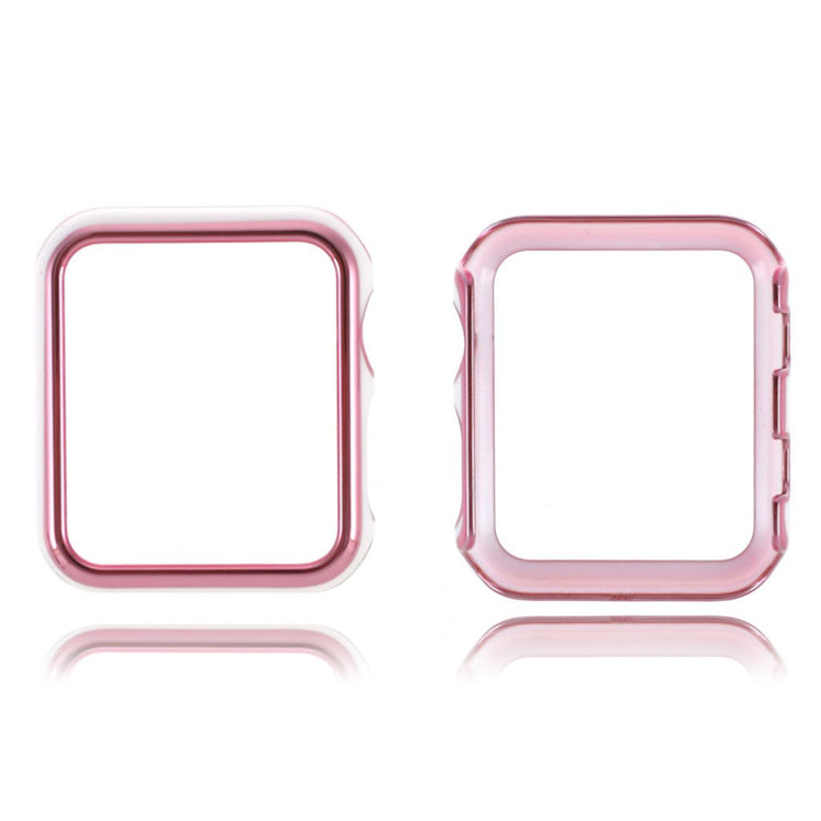 Apple Watch Series 1-3 42mm Stilfuld Plastik Bumper  - Pink#serie_7