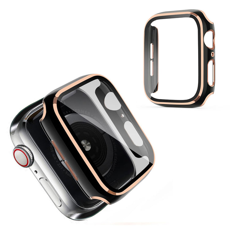 Vildt Godt Apple Watch Series 1-3 42mm Plastik og Glas Cover - Sort#serie_3