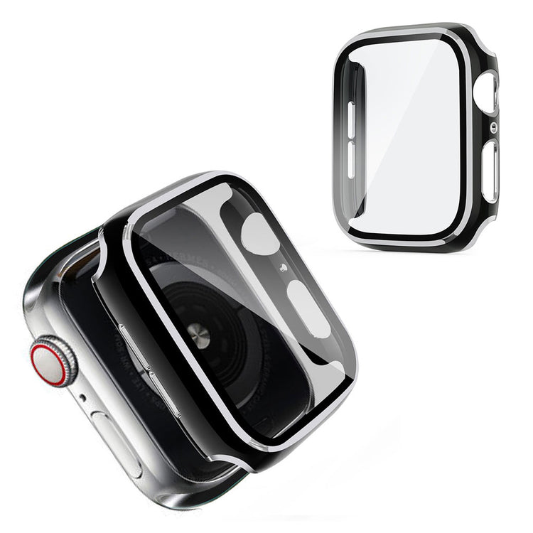 Vildt Godt Apple Watch Series 1-3 42mm Plastik og Glas Cover - Sort#serie_4