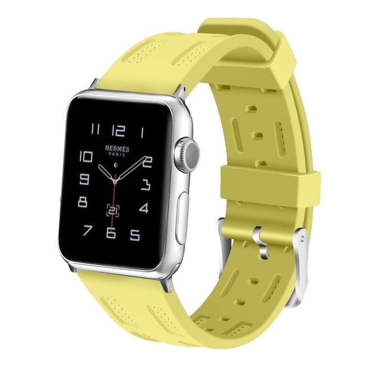 Meget komfortabel Apple Watch Series 1-3 38mm Silikone Rem - Grøn#serie_2