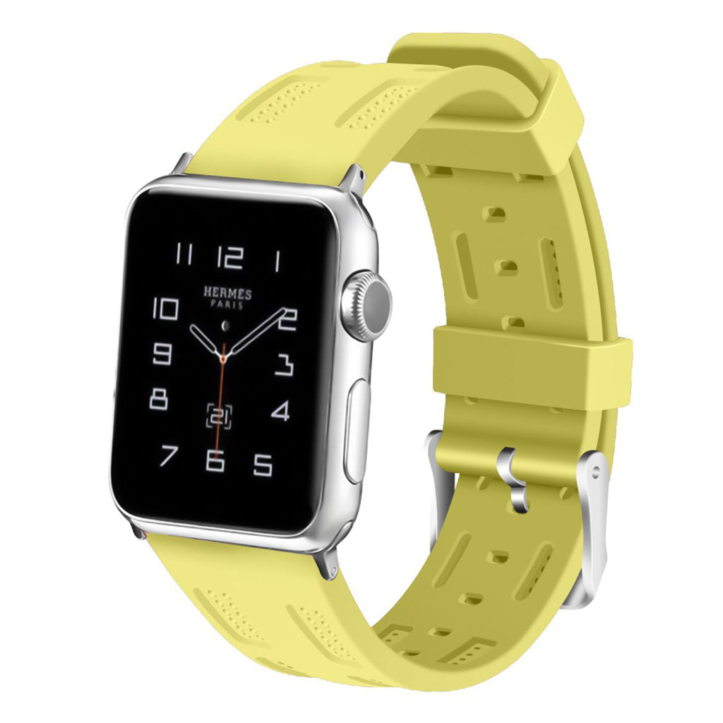 Meget komfortabel Apple Watch Series 1-3 38mm Silikone Rem - Grøn#serie_2