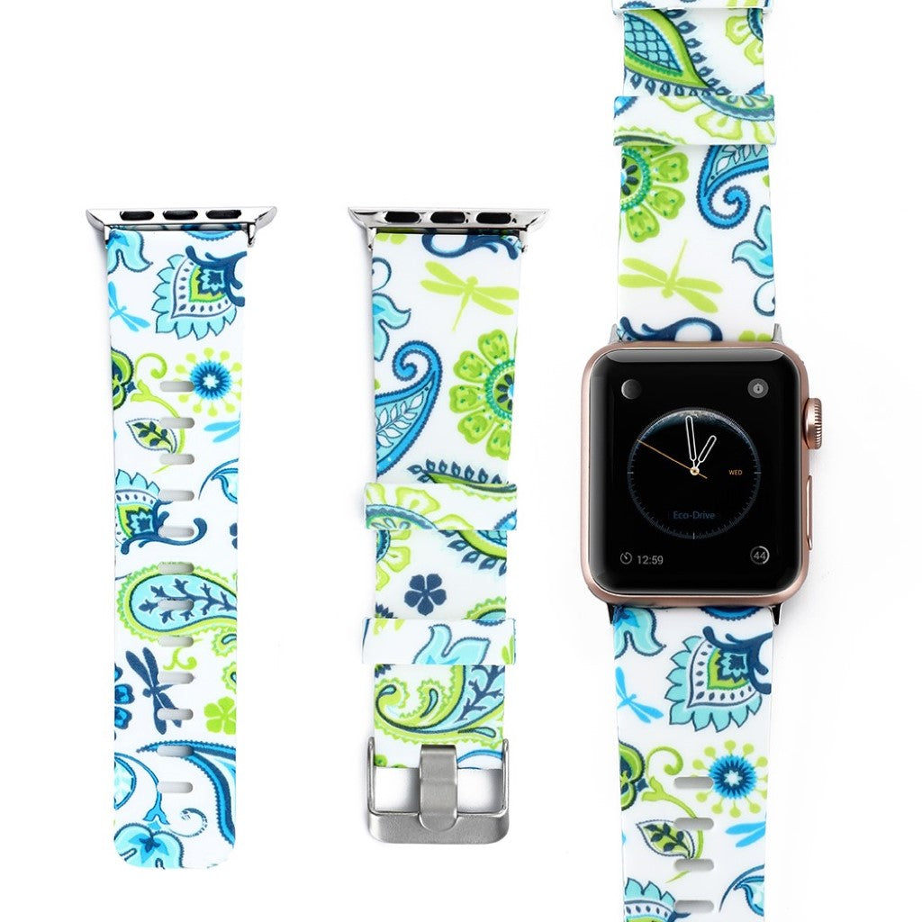 Fortrinligt Apple Watch Series 1-3 38mm Silikone Rem - Flerfarvet#serie_2