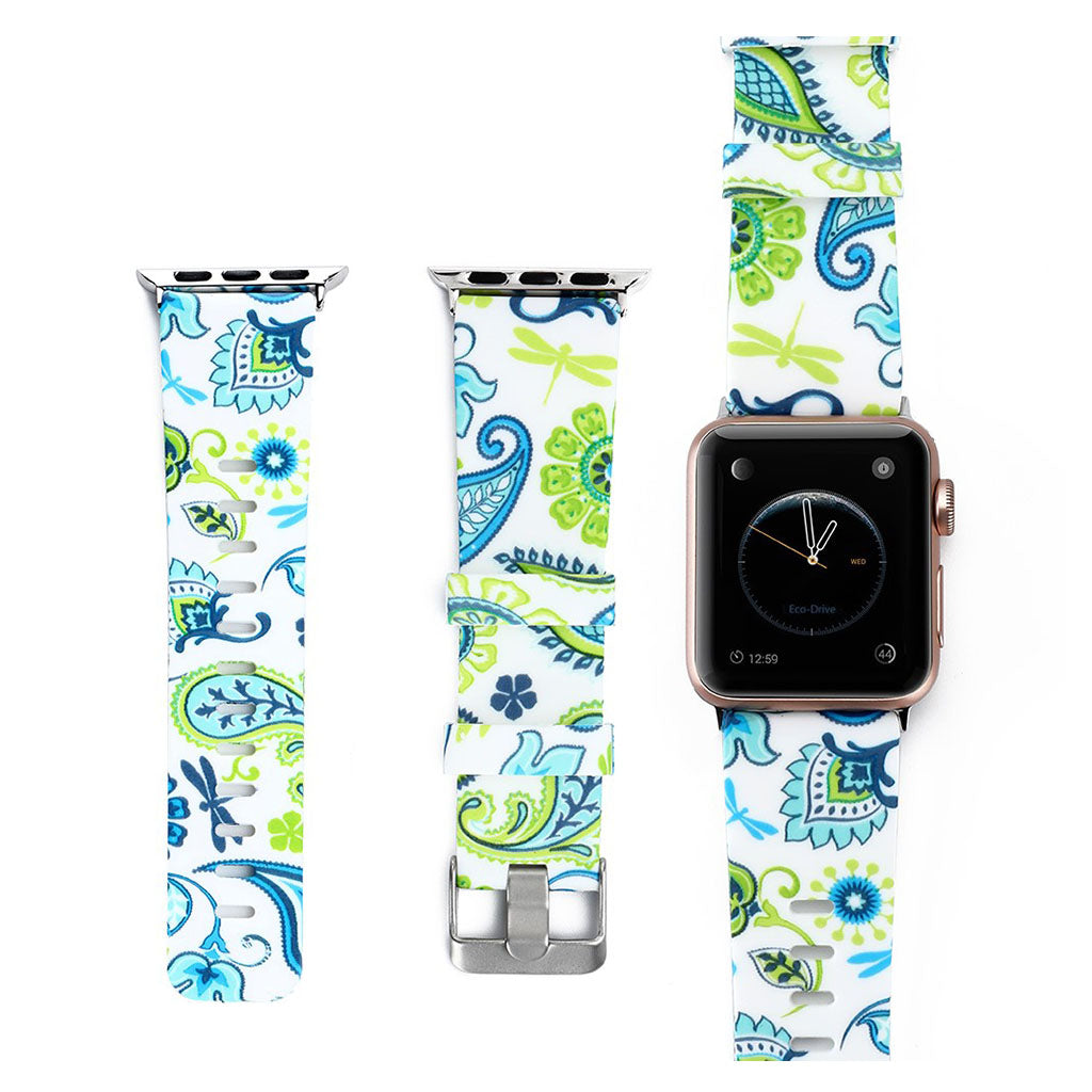 Fortrinligt Apple Watch Series 1-3 38mm Silikone Rem - Flerfarvet#serie_2