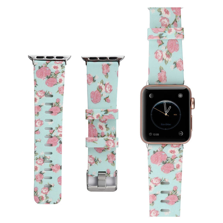 Fortrinligt Apple Watch Series 1-3 38mm Silikone Rem - Flerfarvet#serie_5