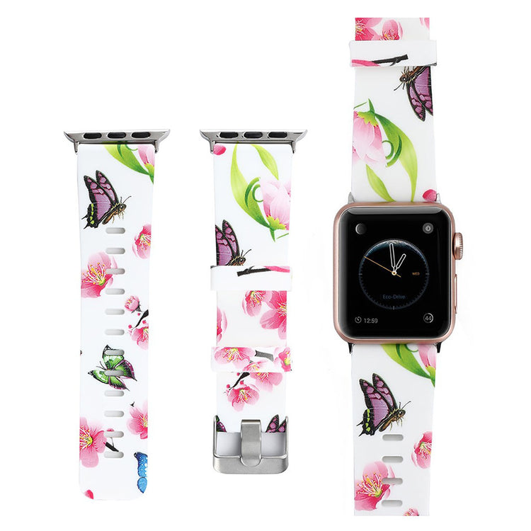 Fortrinligt Apple Watch Series 1-3 38mm Silikone Rem - Flerfarvet#serie_6