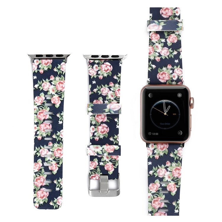 Fortrinligt Apple Watch Series 1-3 38mm Silikone Rem - Flerfarvet#serie_7