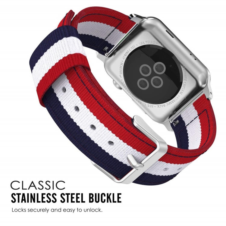 Meget hårdfør Apple Watch Series 1-3 38mm Nylon Rem - Flerfarvet#serie_9