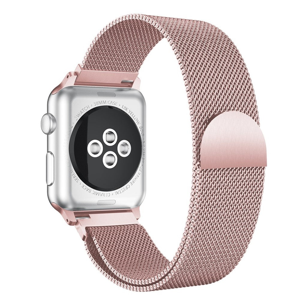 Komfortabel Apple Watch Series 1-3 38mm Metal Rem - Pink#serie_2