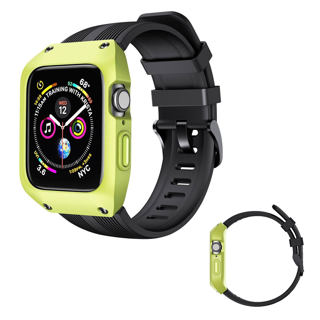 Meget fint Apple Watch Series 1-3 38mm Silikone Rem - Grøn#serie_4