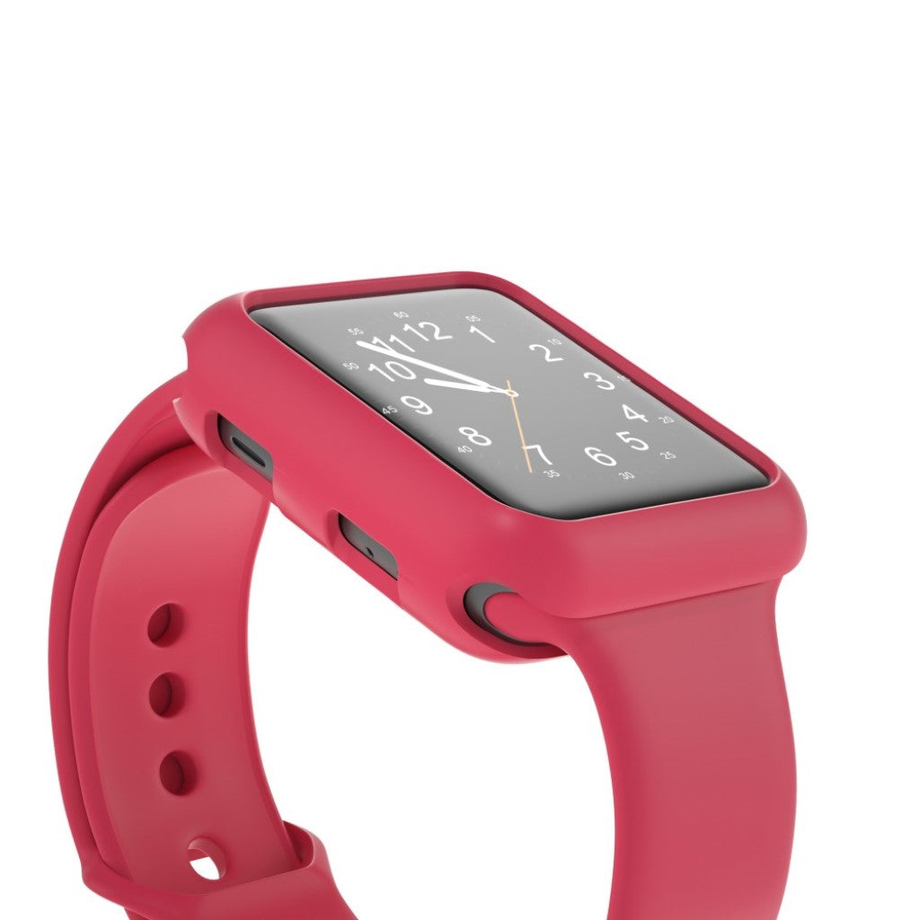 Vildt Fed Apple Watch Series 1-3 38mm Silikone Cover - Rød#serie_5
