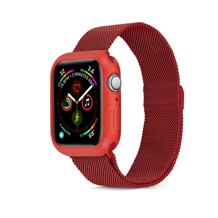 Rigtigt Fint Apple Watch Series 1-3 38mm Silikone Cover - Rød#serie_2