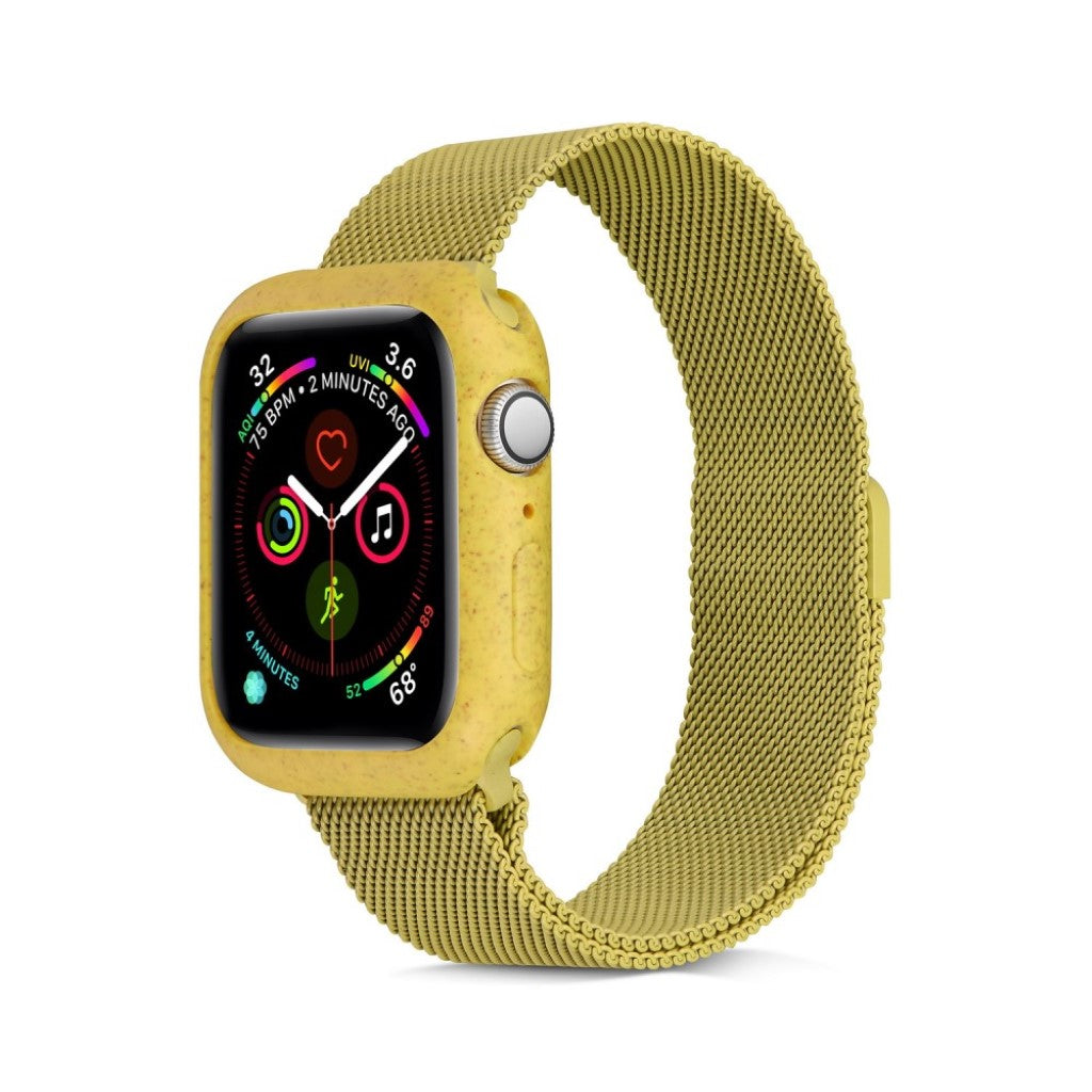 Rigtigt Fint Apple Watch Series 1-3 38mm Silikone Cover - Gul#serie_4