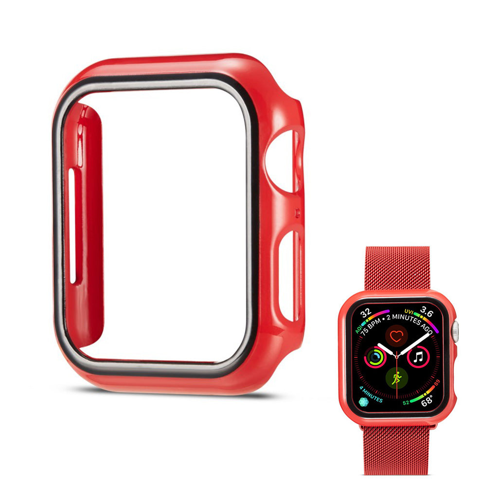 Apple Watch Series 1-3 38mm Holdbar Plastik Bumper  - Rød#serie_3