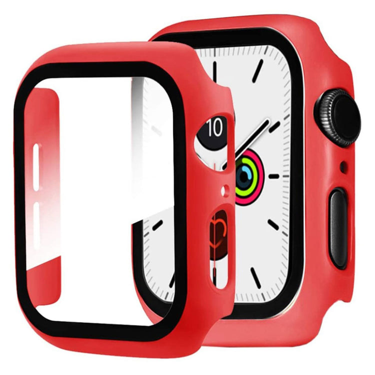 Apple Watch Series 1-3 38mm Holdbar Plastik Bumper  - Rød#serie_5
