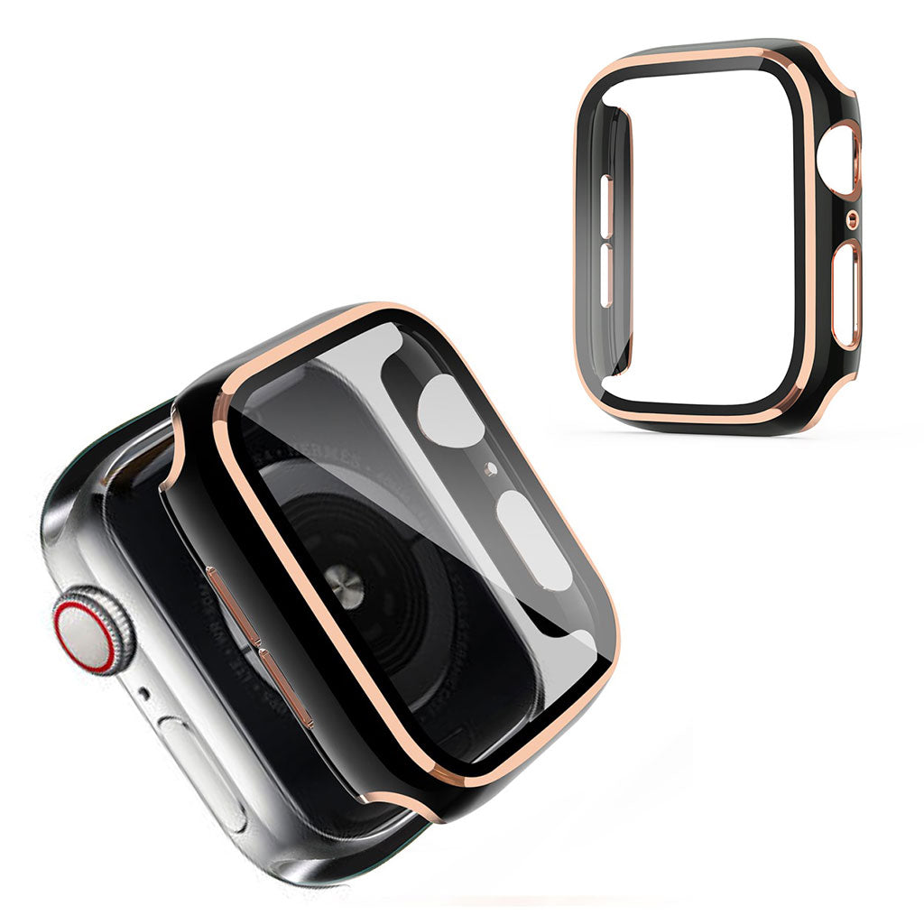 Meget Godt Apple Watch Series 1-3 38mm Plastik og Glas Cover - Sort#serie_3