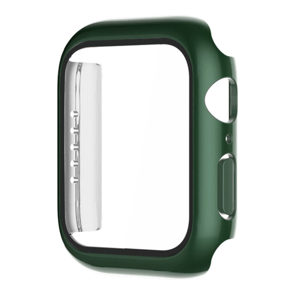 Meget Fed Apple Watch Series 1-3 38mm Cover med Skærmbeskytter i Plastik og Hærdet Glas - Grøn#serie_3