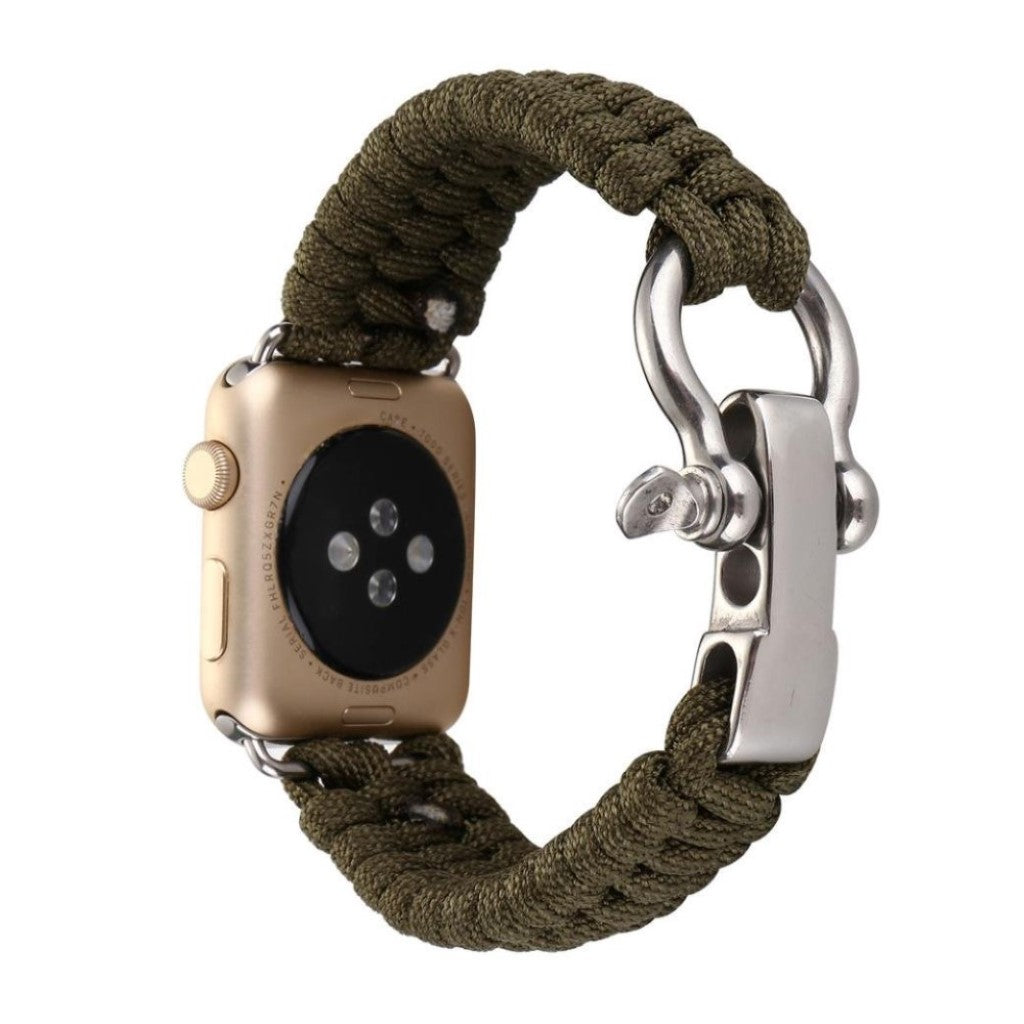 Mega elegant Apple Watch Series 4 40mm Nylon Rem - Grøn#serie_2
