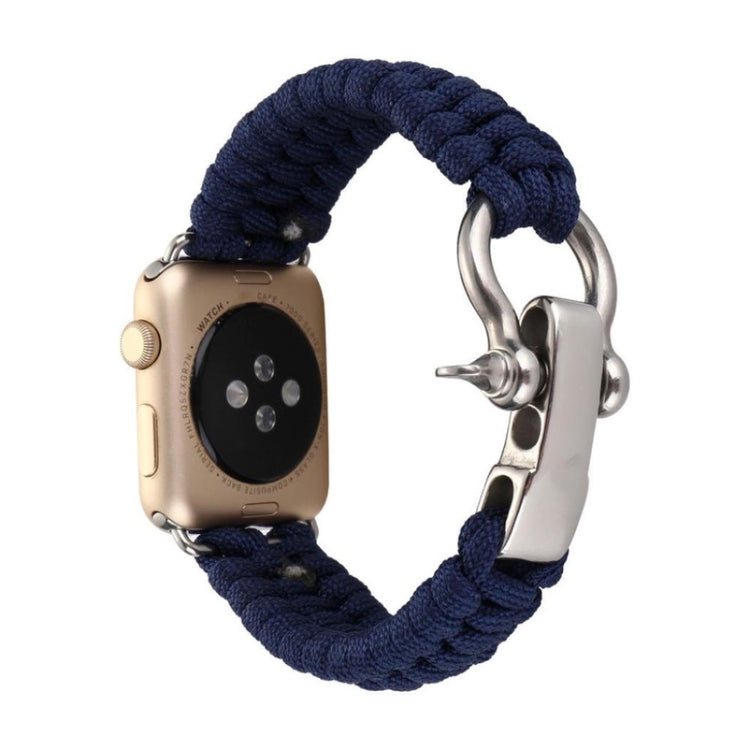 Mega elegant Apple Watch Series 4 40mm Nylon Rem - Blå#serie_6