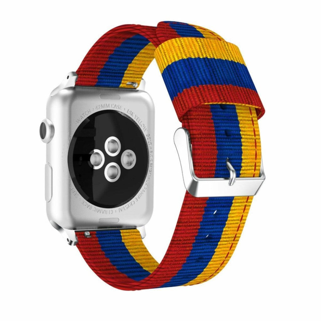 Mega holdbart Apple Watch Series 4 40mm Nylon Rem - Flerfarvet#serie_3
