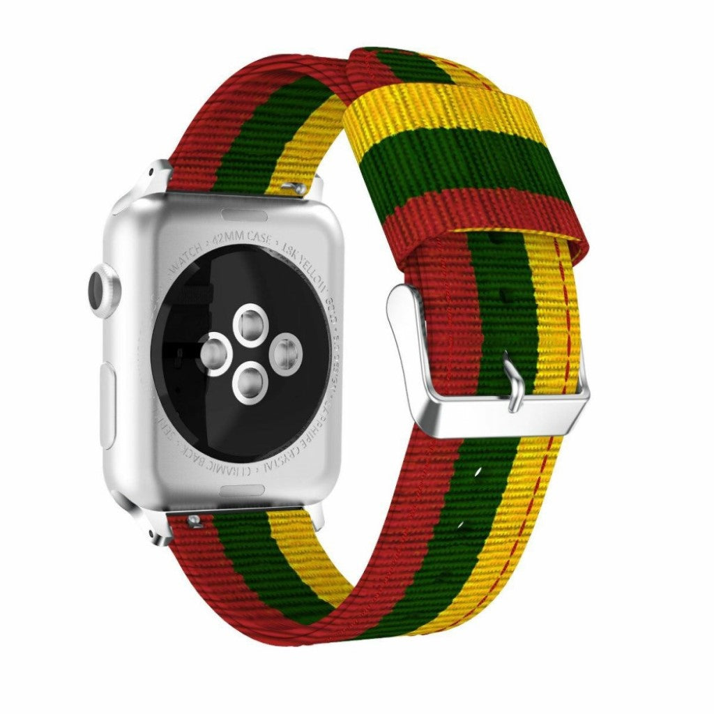Mega holdbart Apple Watch Series 4 40mm Nylon Rem - Flerfarvet#serie_5