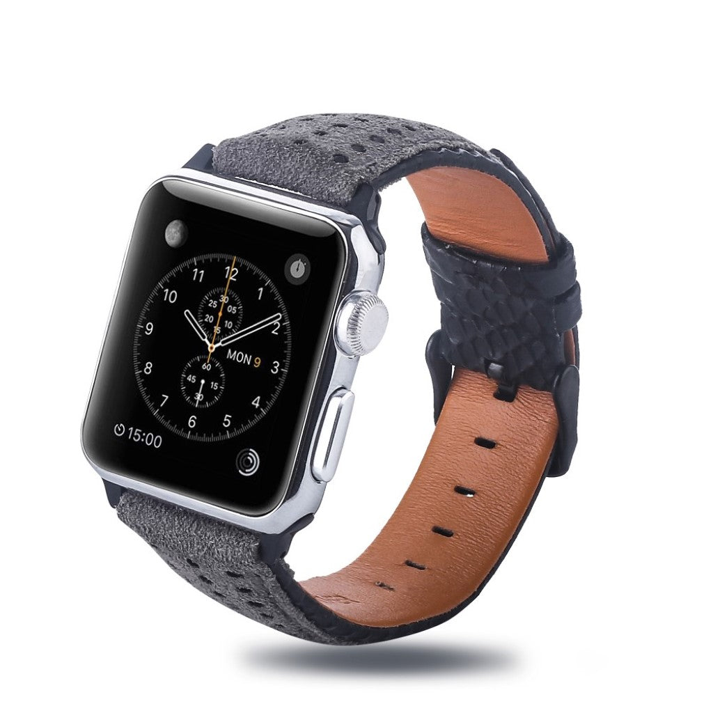 Super flot Apple Watch Series 4 40mm Ægte læder Rem - Flerfarvet#serie_4