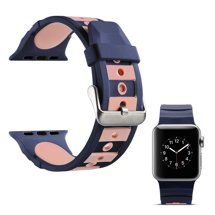 Superflot Apple Watch Series 4 40mm Silikone Rem - Flerfarvet#serie_5