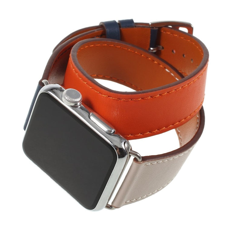 Mega skøn Apple Watch Series 4 40mm Ægte læder Rem - Orange#serie_2