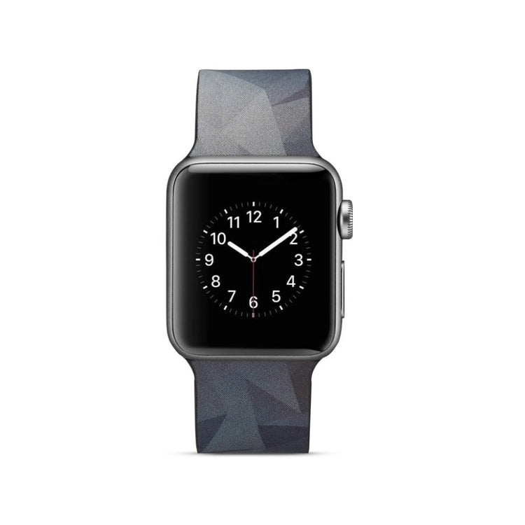 Meget slidstærk Apple Watch Series 4 40mm Silikone Rem - Sølv#serie_1