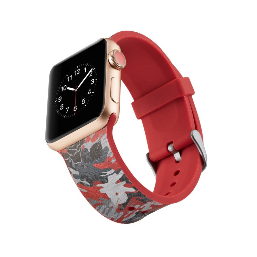 Meget slidstærk Apple Watch Series 4 40mm Silikone Rem - Flerfarvet#serie_10