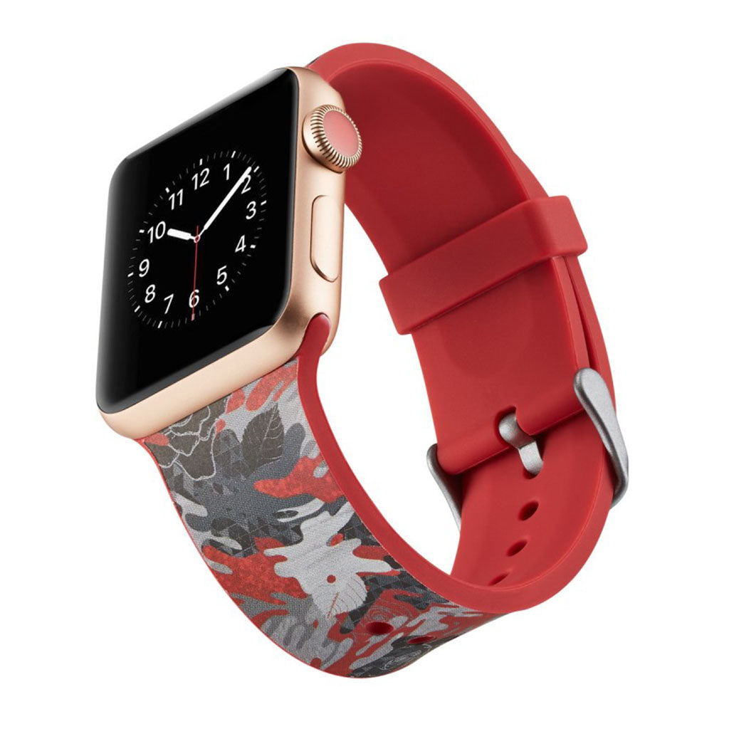 Meget slidstærk Apple Watch Series 4 40mm Silikone Rem - Flerfarvet#serie_10