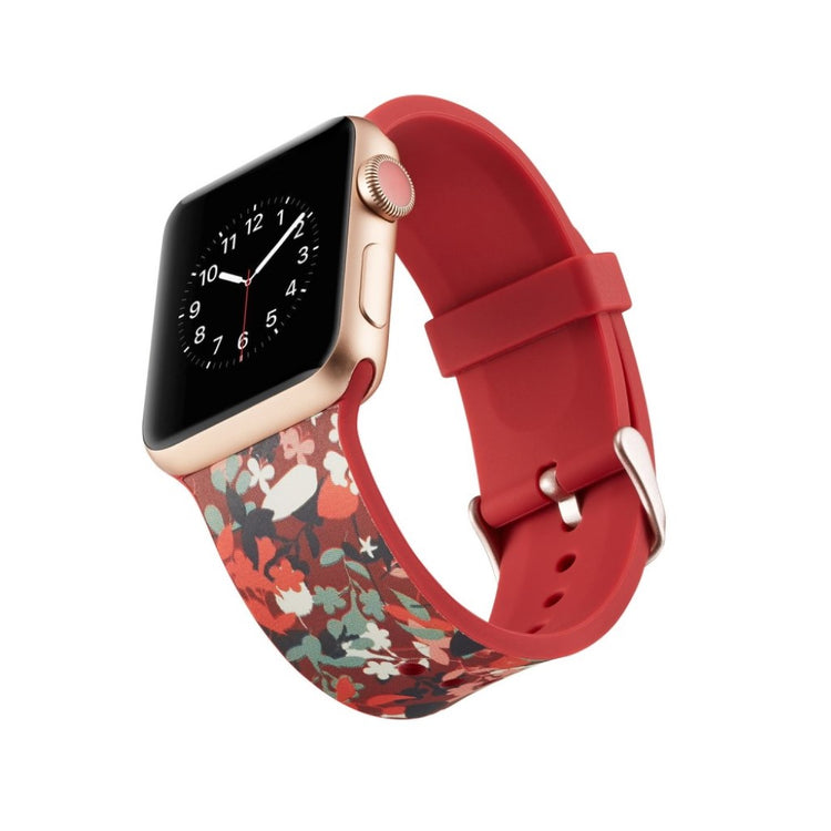 Meget slidstærk Apple Watch Series 4 40mm Silikone Rem - Flerfarvet#serie_11