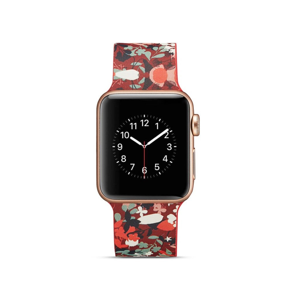 Meget slidstærk Apple Watch Series 4 40mm Silikone Rem - Flerfarvet#serie_11