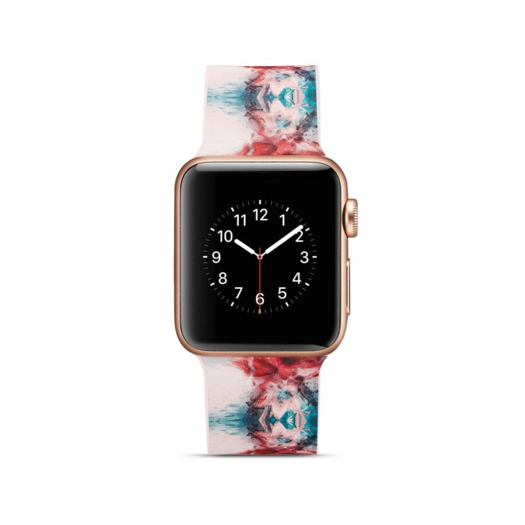 Meget slidstærk Apple Watch Series 4 40mm Silikone Rem - Flerfarvet#serie_13