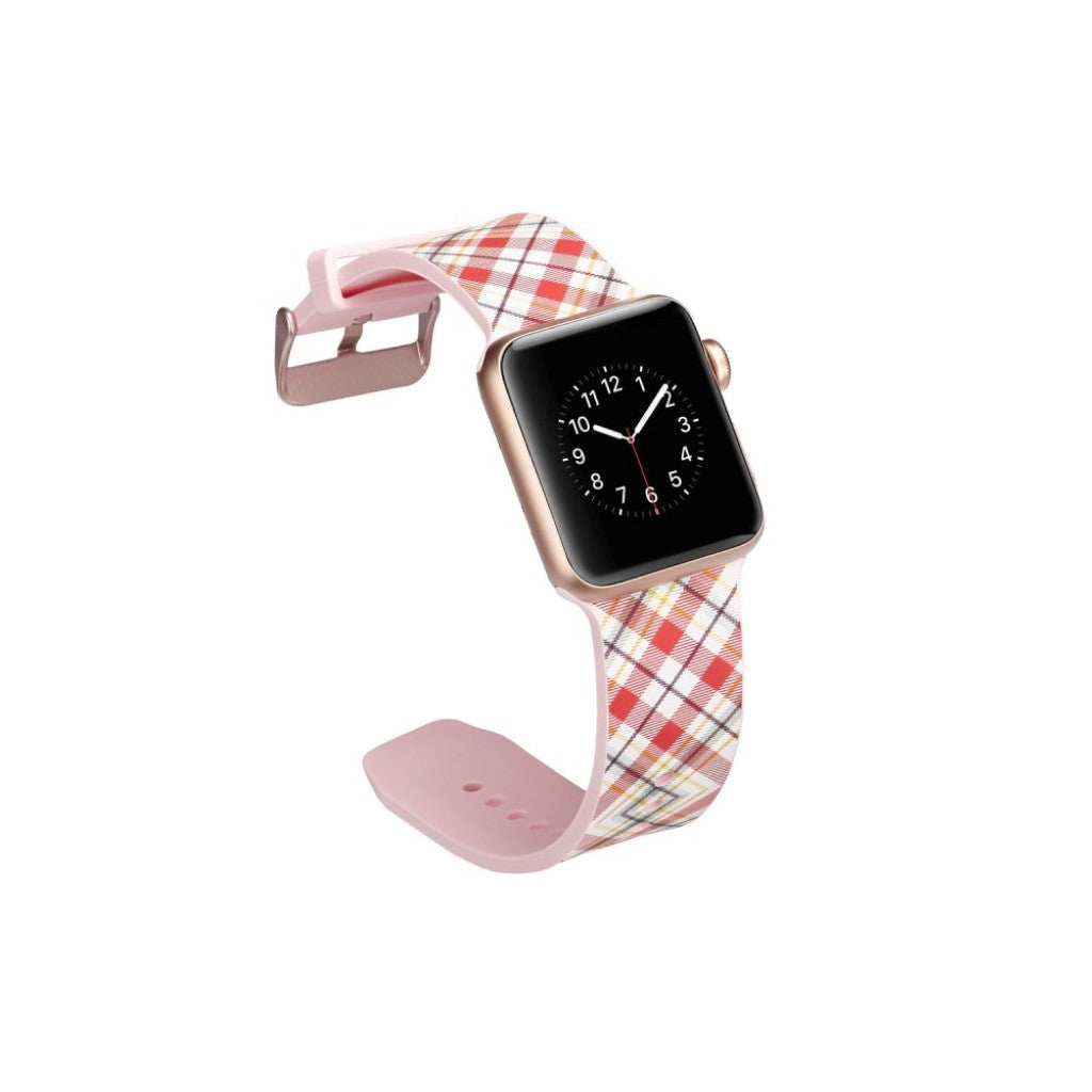 Meget slidstærk Apple Watch Series 4 40mm Silikone Rem - Flerfarvet#serie_14