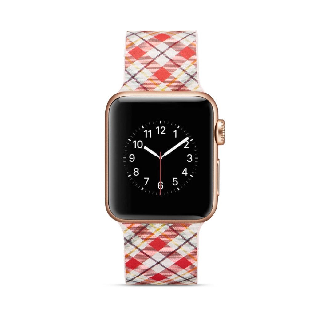 Meget slidstærk Apple Watch Series 4 40mm Silikone Rem - Flerfarvet#serie_14