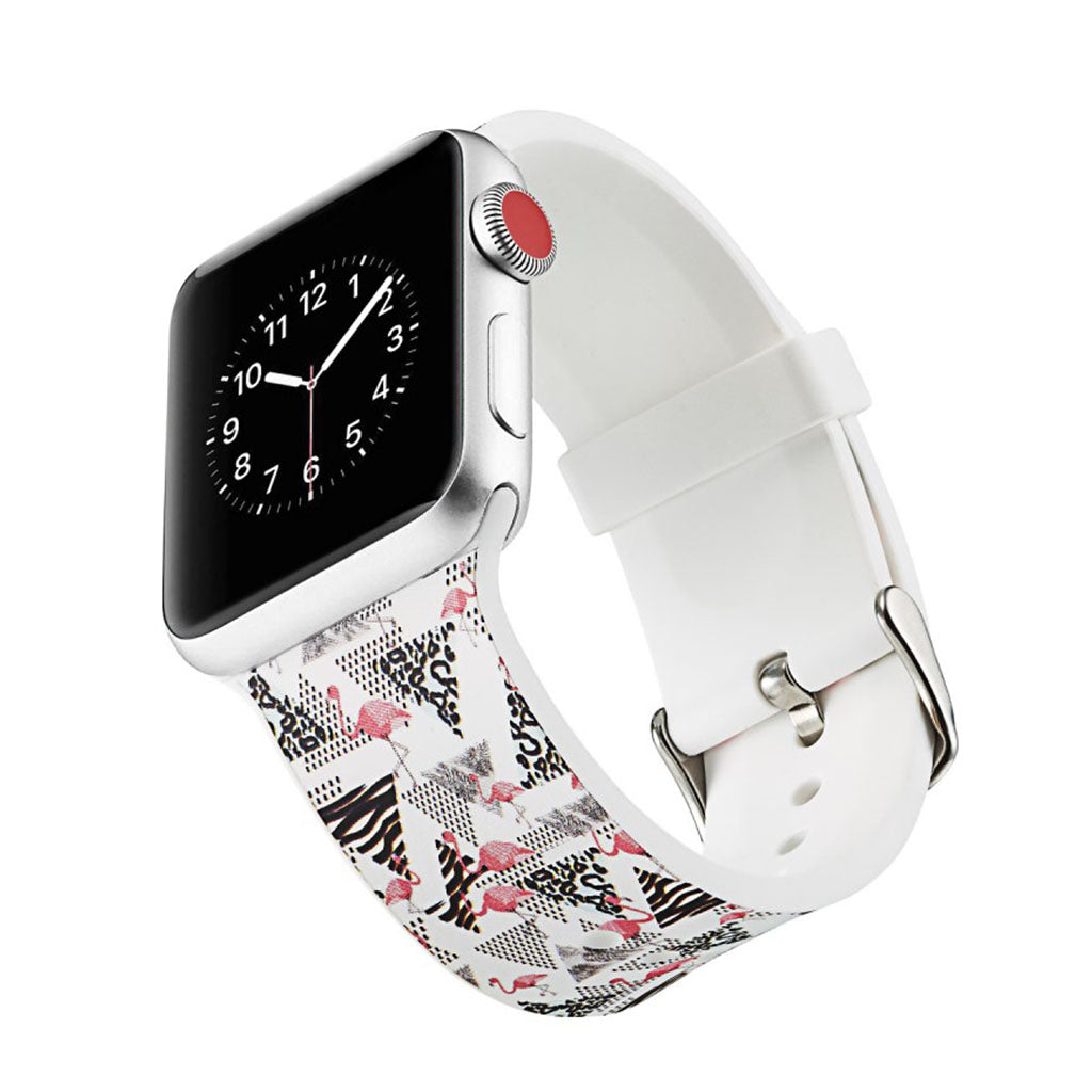 Meget slidstærk Apple Watch Series 4 40mm Silikone Rem - Flerfarvet#serie_15
