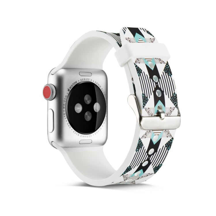 Meget slidstærk Apple Watch Series 4 40mm Silikone Rem - Flerfarvet#serie_16
