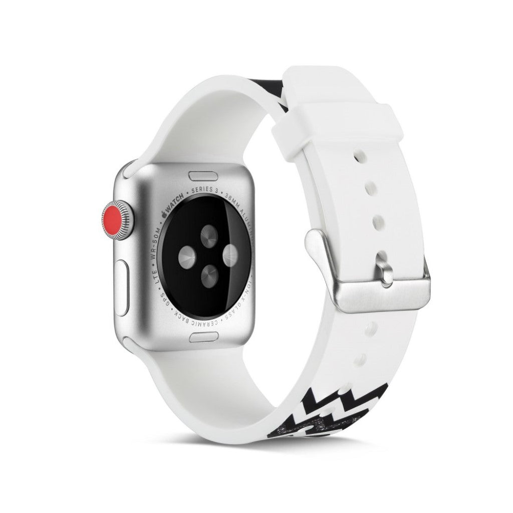 Meget slidstærk Apple Watch Series 4 40mm Silikone Rem - Flerfarvet#serie_17