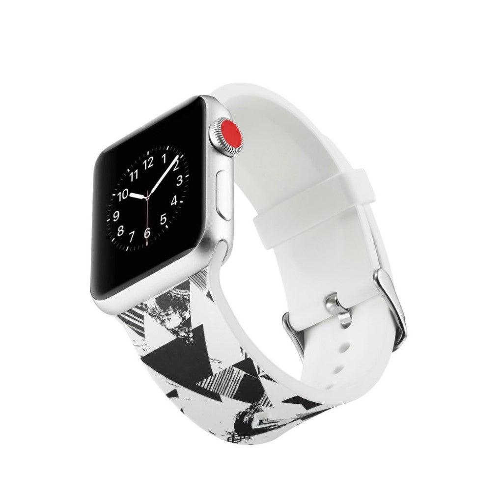 Meget slidstærk Apple Watch Series 4 40mm Silikone Rem - Flerfarvet#serie_18