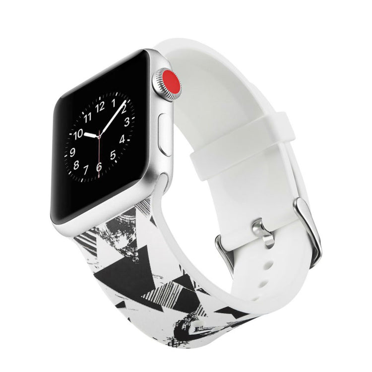 Meget slidstærk Apple Watch Series 4 40mm Silikone Rem - Flerfarvet#serie_18