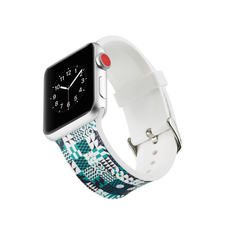 Meget slidstærk Apple Watch Series 4 40mm Silikone Rem - Flerfarvet#serie_19