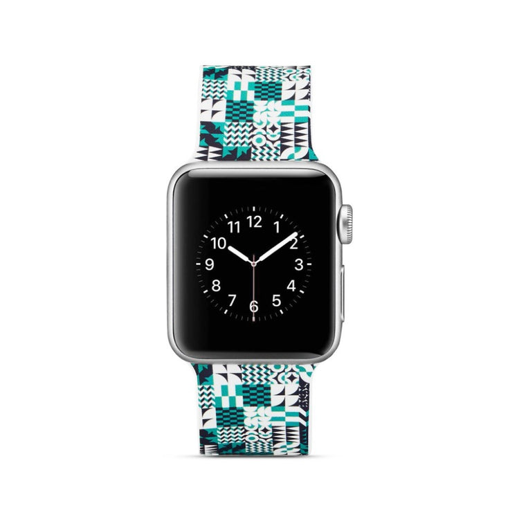Meget slidstærk Apple Watch Series 4 40mm Silikone Rem - Flerfarvet#serie_19