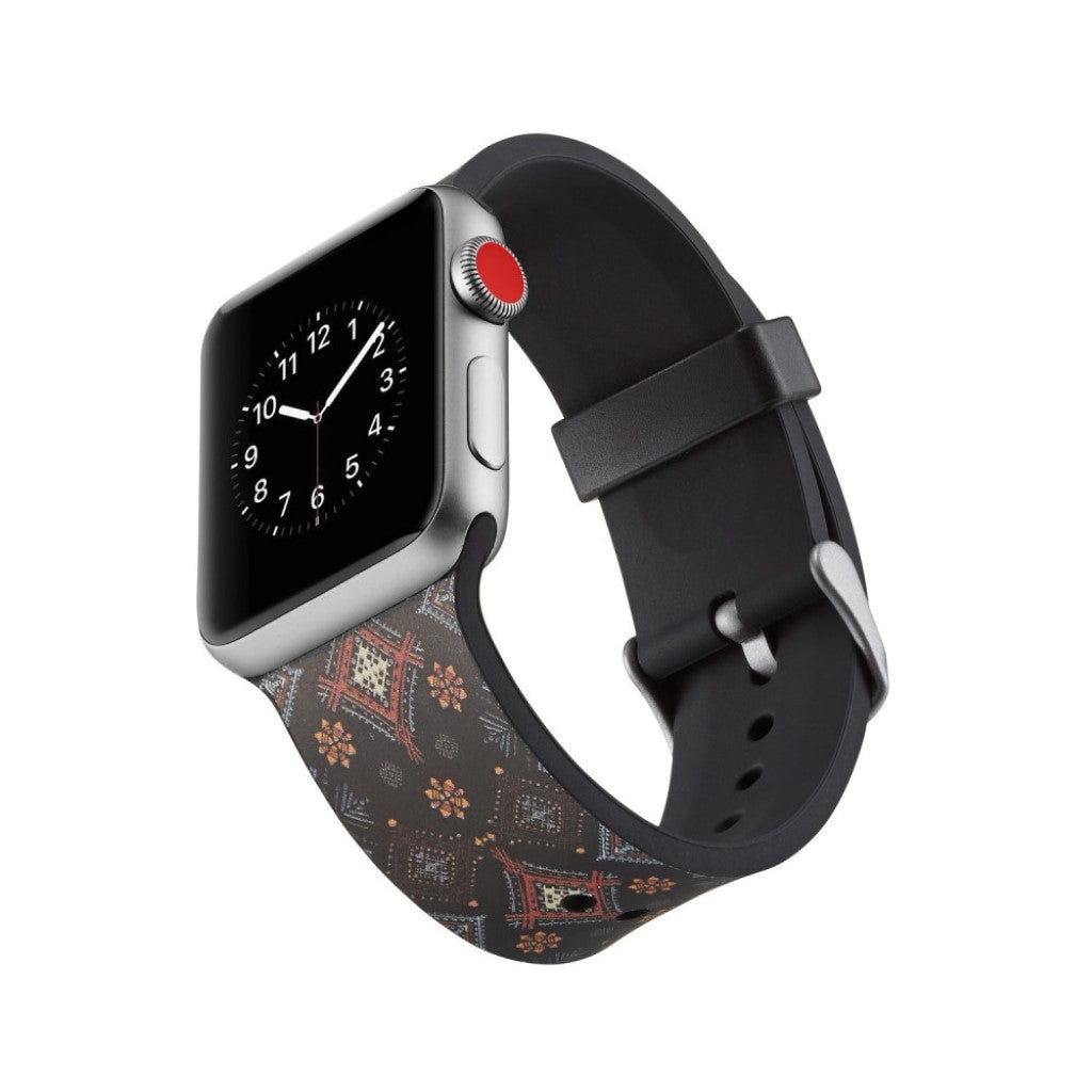 Meget slidstærk Apple Watch Series 4 40mm Silikone Rem - Flerfarvet#serie_3